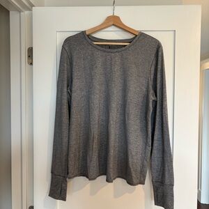 Athleta Woman’s Heather Gray Long Sleeve Tee